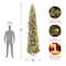 10ft. Pre-Lit Carolina Pine Artificial Christmas Tree, Clear Lights